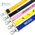 Hot sale custom design double sided logo printed branded neck lanyard for keychain